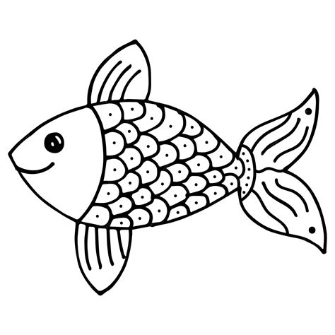 Fish Coloring Pages .